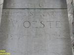 Detail of the monument to Charles Woeste in the neighbourhood of the chuch of St. Boniface